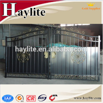 new design decorative forged iron metal house gate